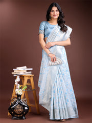 Light Green Linen Cotton Saree – Elegant Simplicity for Everyday Grace
