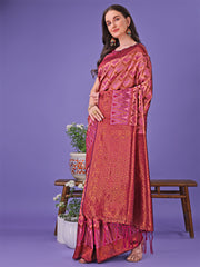 Radiant Lichi Silk Saree – A Touch of Royalty in Every Thread