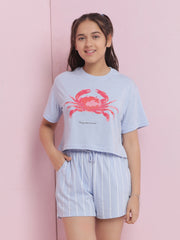 Lil Tomatoes Girls Cotton Night Suits