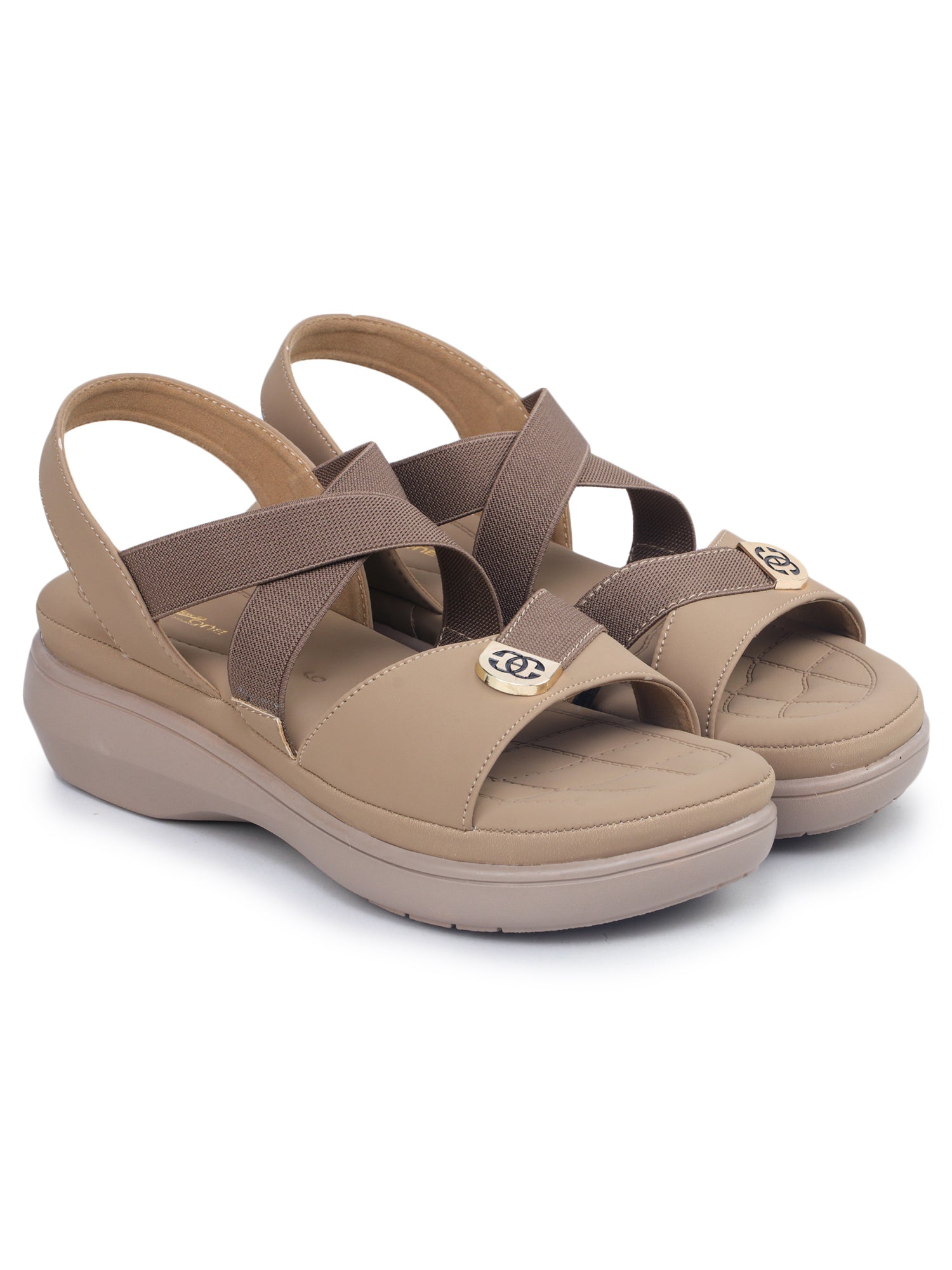 Casual Backstrap Round Toe Heels