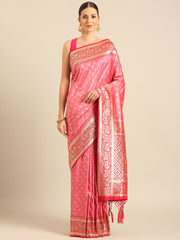 Royal Beige Linen Cotton Saree with Vibrant Floral Zari Border | Premium Festive & Party Collection