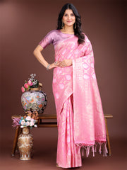 Elegant Sea Green Cotton Saree for Women – Soft Lightweight Saree with Zari Woven Butta & Tassel Border