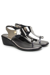 Casual Fashion Sandals 2 Inches Wedge Backstrap Round Toe Heels