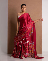Soft-Modal-Silk-saree-with-stylish-prints-lacoste