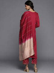 Women Women Digital Printed Embroidered Kurta With Straight Pant And Embroidered Dupatta