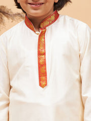 Boys' Cream Kurta
