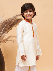 Boys' Cream Kurta