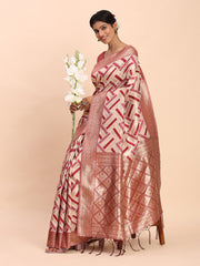 Premium Linen Cotton Saree with Pallu & Contrast Blouse Piece