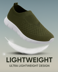 ZONIC Mens Lightweight Knit Sneakers with Memory Insole | Breathable, Anti-Skid Running, Walking & Gym Shoes
