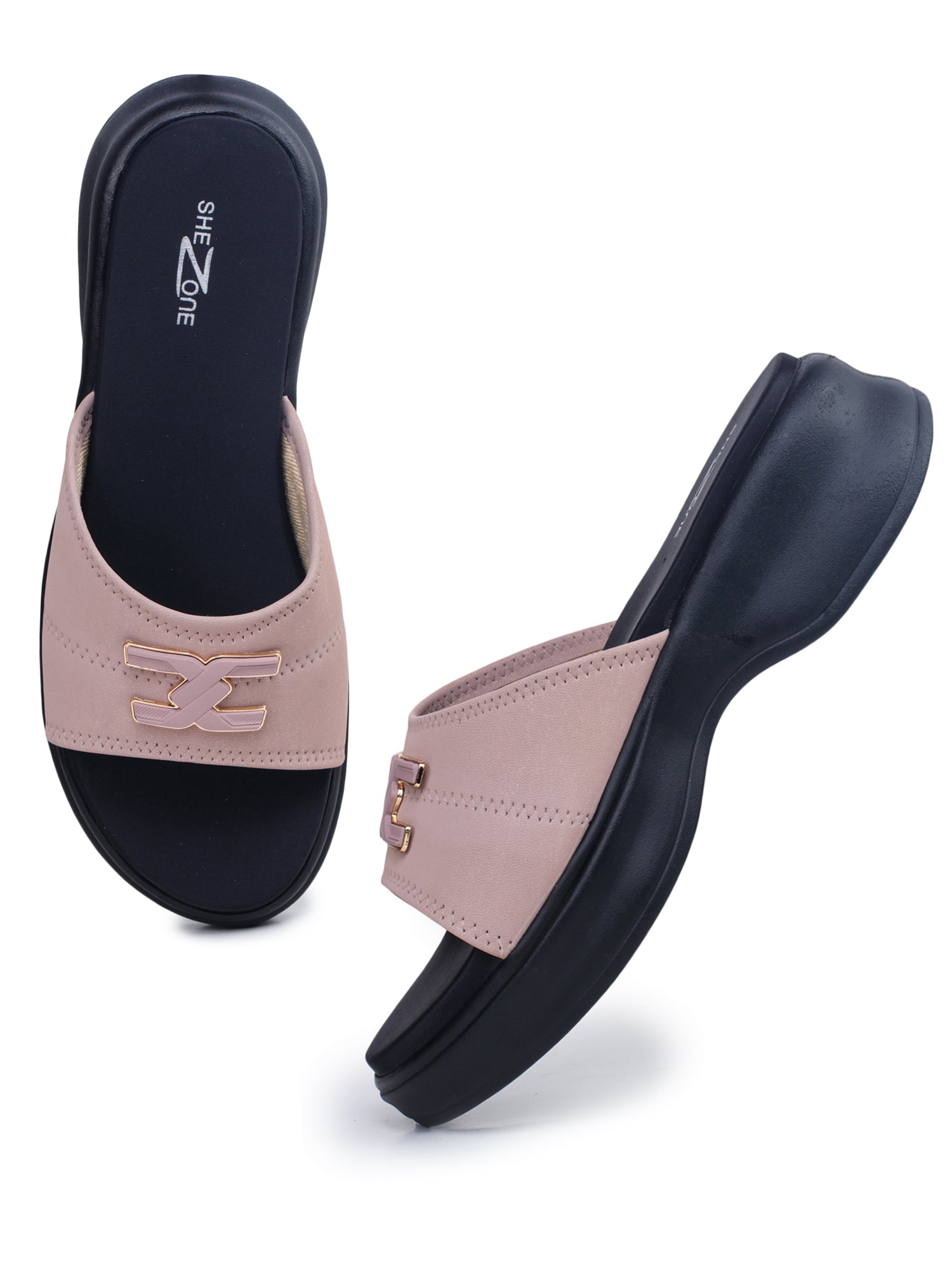 Casual Open Back Round Toe Heels