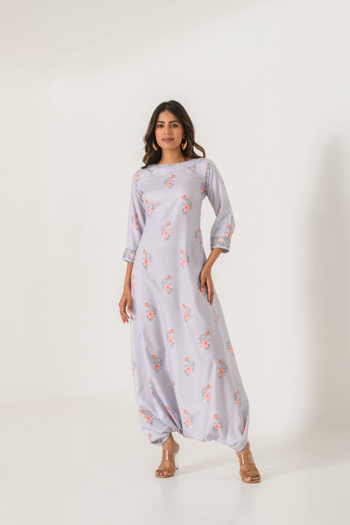 Slate Grey Dhoti Jumpsuit