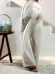 Women Relaxed Straight Leg Straight Fit Easy Wash Pleated Trousers