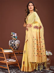 Elegant Woven Work Saree - A Whiff of Tradition Wrapped in Grace