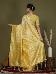 Elegant Peach Cotton Saree with Golden Zari Work – Graceful Comfort for Everyday & Festive Wear