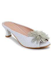 Casual Fashion Sandals Open Back Kitten Heels