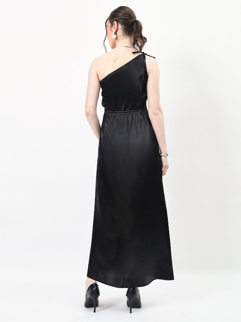 Satin Sheath Maxi Dress-ADR-18997A