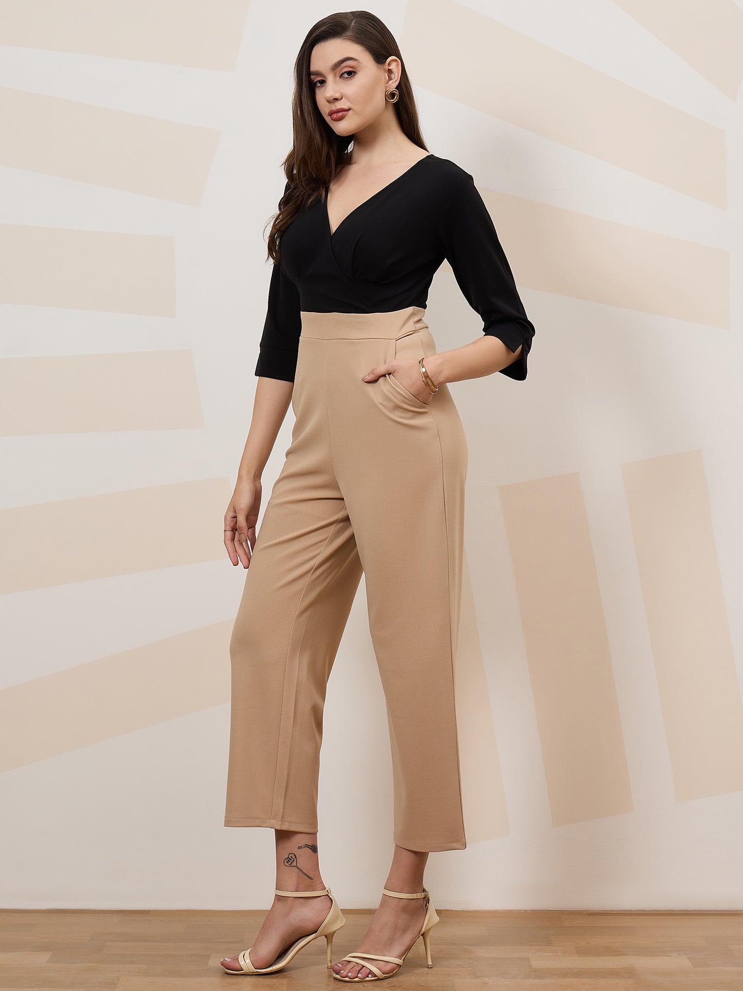 Colourblocked Basic Jumpsuit