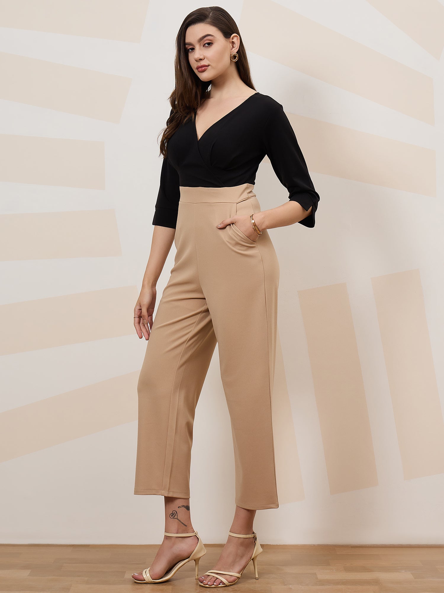 Colourblocked Basic Jumpsuit