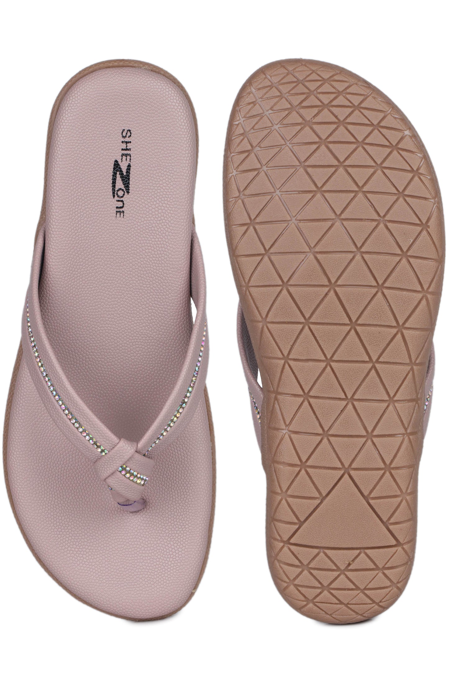Casual Lavender One Toe Flats Round Toe Slip-On Flats
