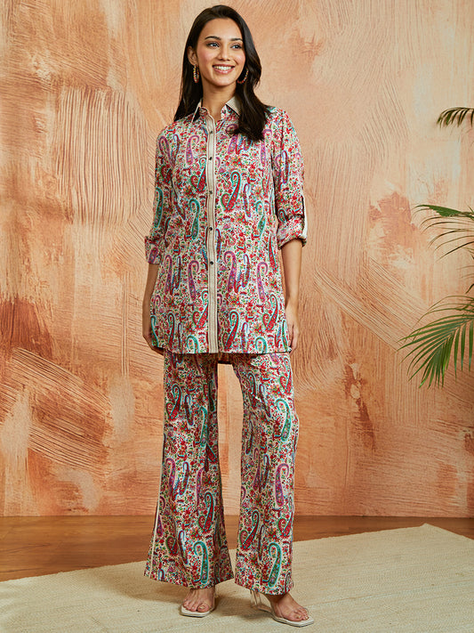 Women's Cream Co ords Set