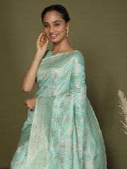 Elegant Peach Cotton Saree with Golden Zari Work – Graceful Comfort for Everyday & Festive Wear