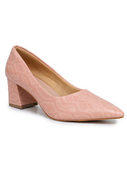 Fashion Closed Back Pumps 2 inches Block Heels