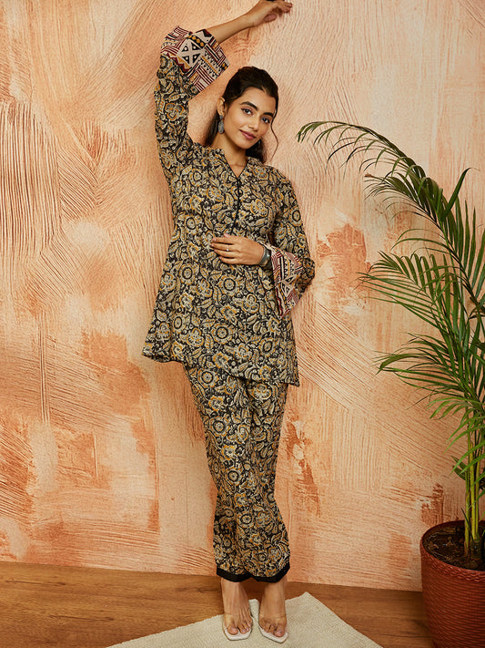 Women's Black Co ords Set
