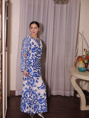 Womens White Long Kaftan