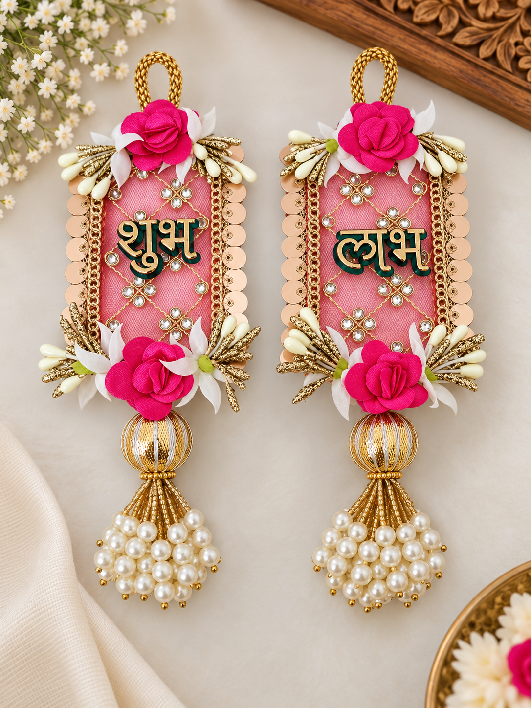 Decorative Subh Labh For Home, Office, Diwali Decoration Traditional Indian Style