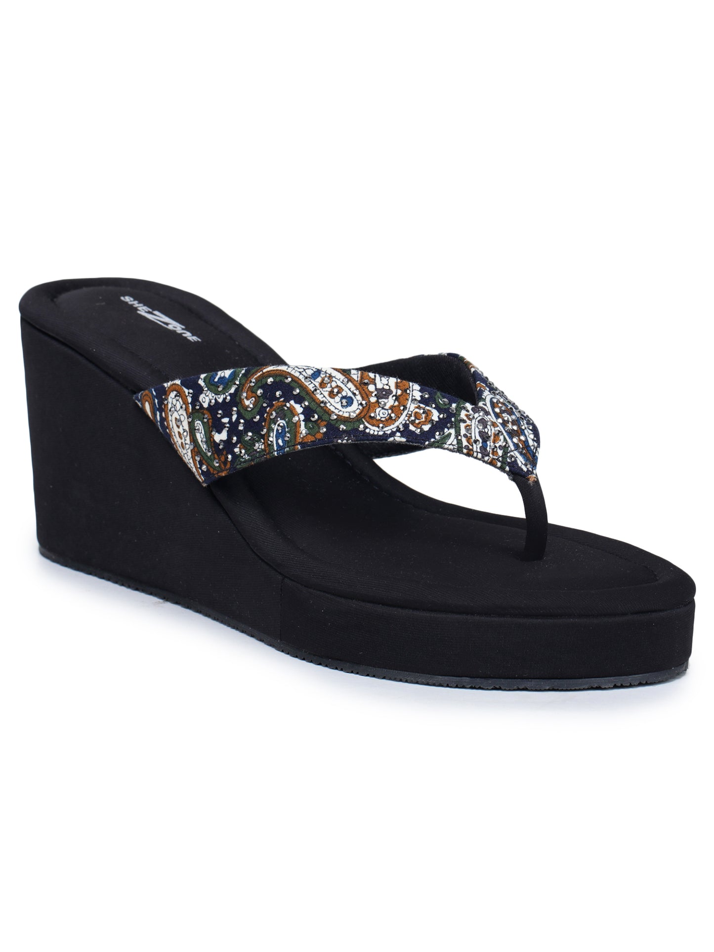 Fashion Open Back Sandal 3 inches Wedge Heels