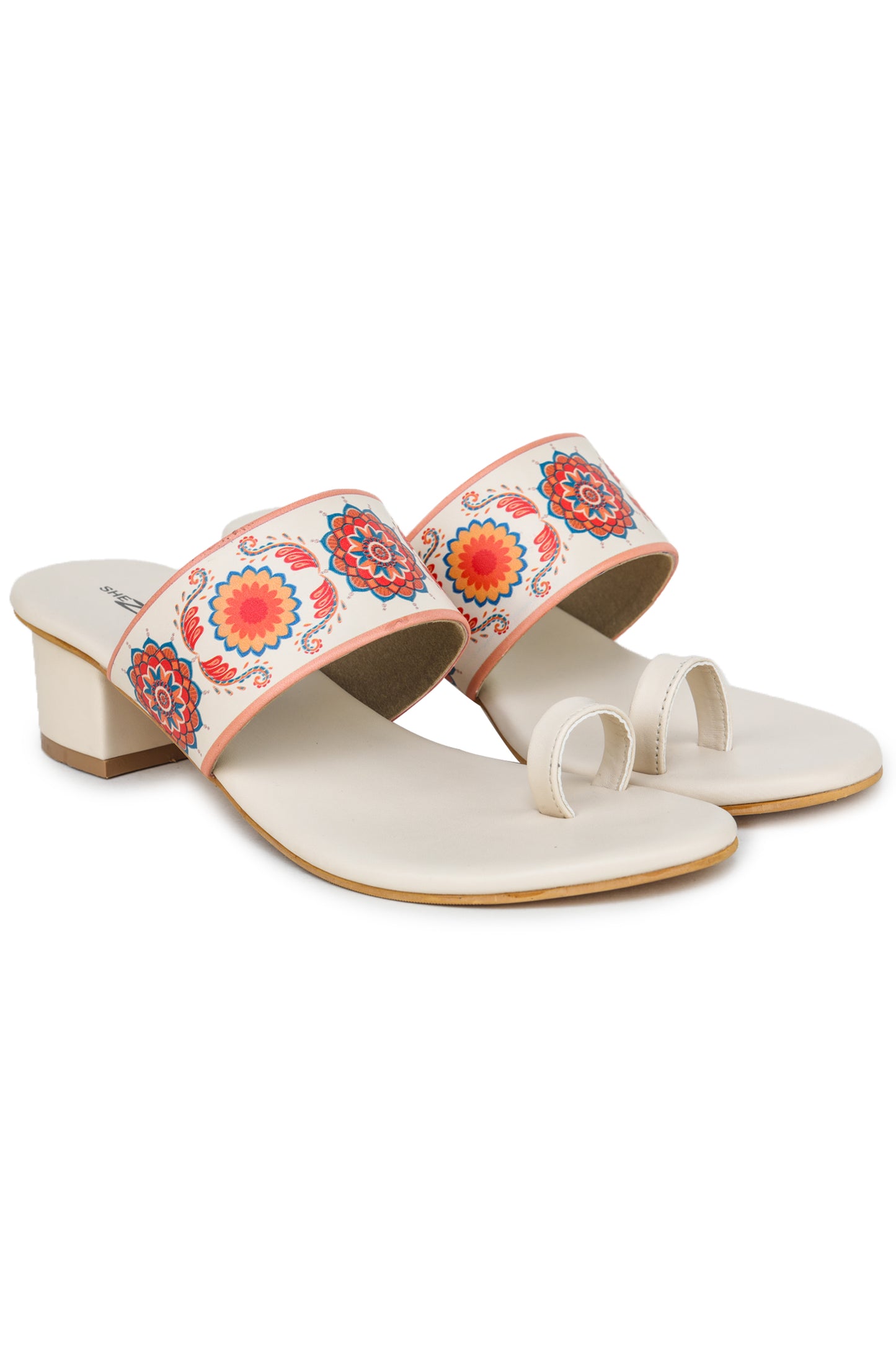 Women Casual Fashion Open Back Sandals - 2 inches Block Heels 