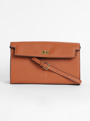 Women's The Overlap Sling Bag - Terracotta Brown