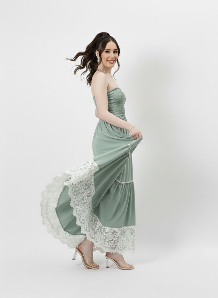 Georgette Maxi Dress-ADR-19719A