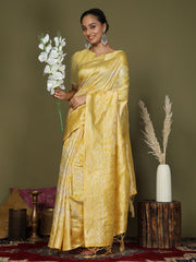 Elegant Peach Cotton Saree with Golden Zari Work – Graceful Comfort for Everyday & Festive Wear