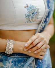 Noori Blue Ready Saree with Blouse