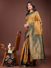 Majestic Red & Grey Silk Saree with Rich Woven Pallu – A Regal Touch for Special Moments