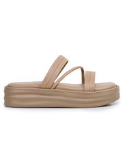 Casual Fashion Sandals Open Back Flatform Heels