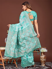 Radiant Linen Cotton Patola Saree - Where Tradition Dances with Elegance