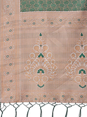 Graceful Blue & Beige Lichi Silk Saree with Elegant Woven Pallu – Timeless Beauty for Every Occasion