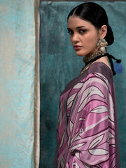 Women's Crepe Printed Designer Saree With Blouse Piece