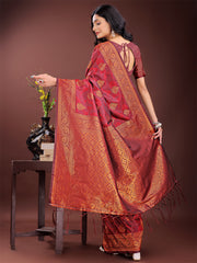 Majestic Royal Blue Banarasi Silk Saree with Golden Zari – Timeless Indian Ethnic Elegance for Weddings & Festive Occasions