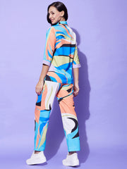 Women's Multi Colored Printed Co-Ord Set
