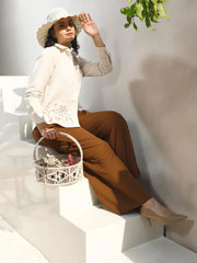 Women Relaxed Fit Spread Collar Floral Printed Cotton Casual Shirt