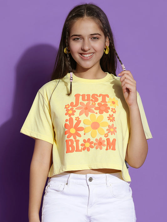 Girls Cotton Crop Top