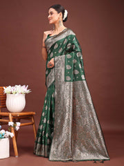 Banarasi Silk Saree with Zari Weaving - A Timeless Tale of Elegance