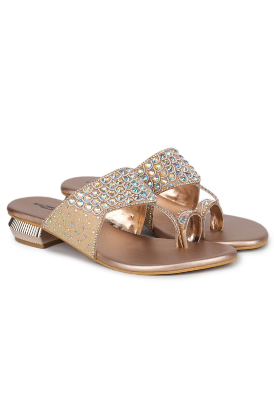 Casual Fashion Sandals 1 Inch Block Open Back Round Toe Heels
