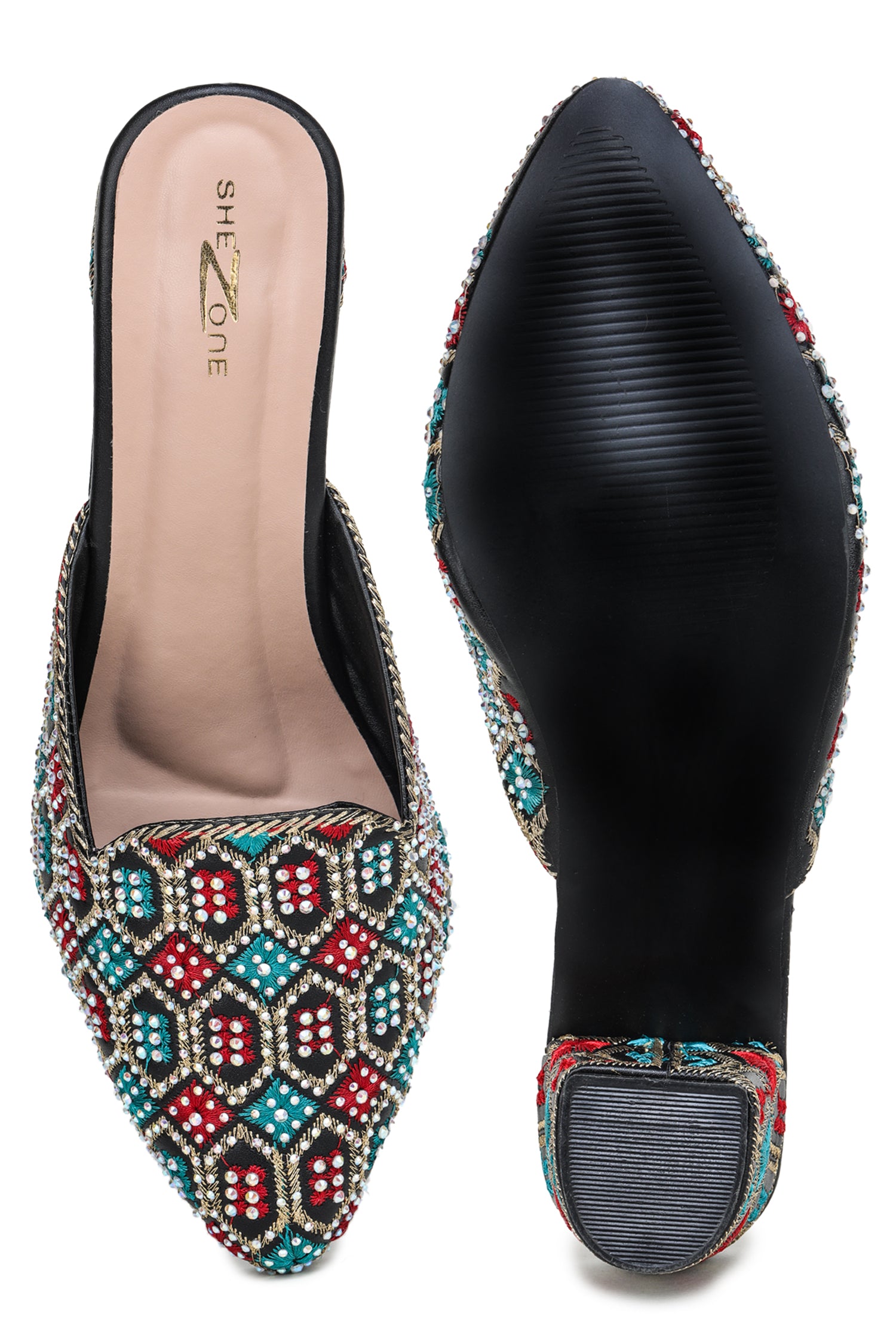 Women Casual Fashion Open Back Sandals - 2 inches Block Heels 