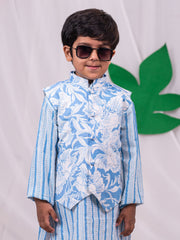 Boys' Blue Nehru Jacket