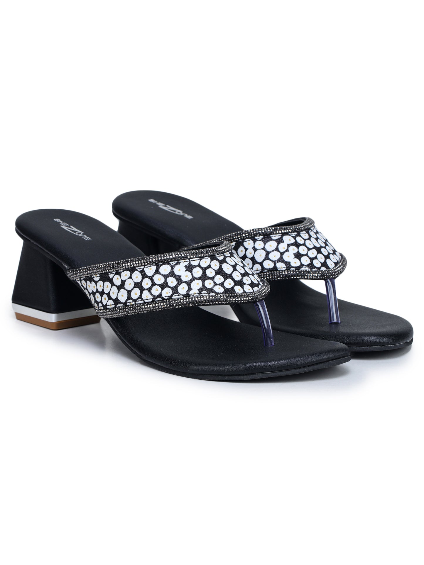 Fashion Open Back Sandal 1.5 inches Block Heels