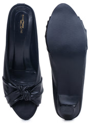 Casual Fashion Sandals Open Back Kitten Heels